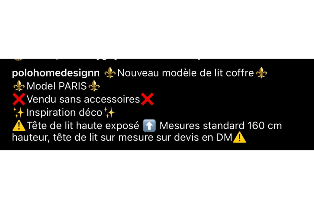 LIT COFFRE PARIS