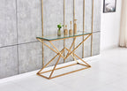 CONSOLE PYRAMIDE GOLD TRANSPARENT