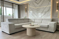 Canapé Karola Convertible Tissu Marbella Crème