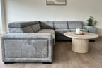 Canapé Karola Convertible Tissu Marbella Gris Anthracite