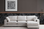 Canapé Julia Modulable Chenille  3+1 Pouf
