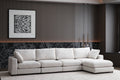 Canapé Julia Modulable Chenille  4+1 Pouf