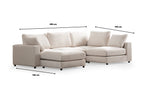 Canapé Julia Modulable Chenille  4+1 Pouf