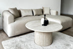 Canapé d'Angle Ela Velours Beige